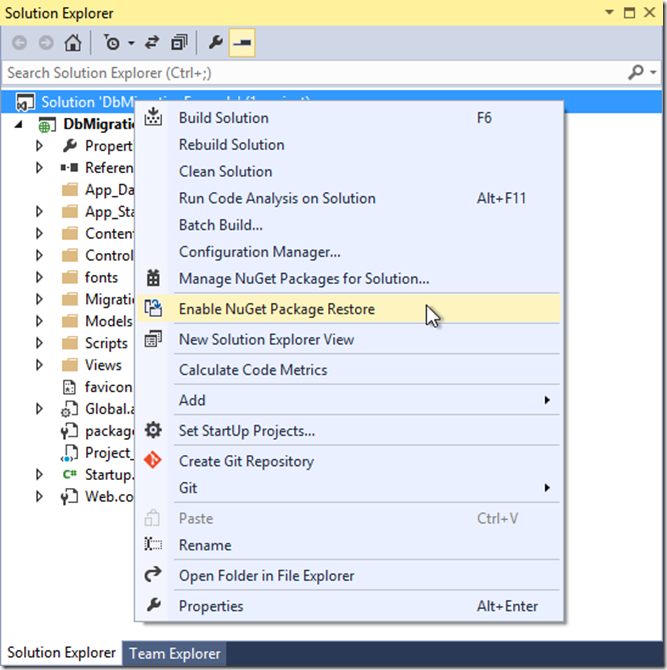enable-package-restore-in-solution