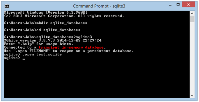 opendatabase sqlite