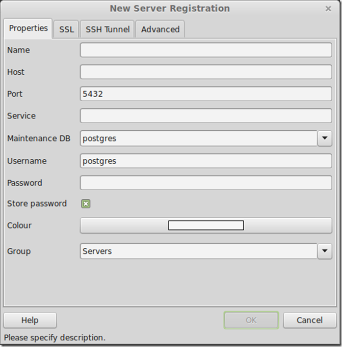 pgadmin3-new-server-dialog