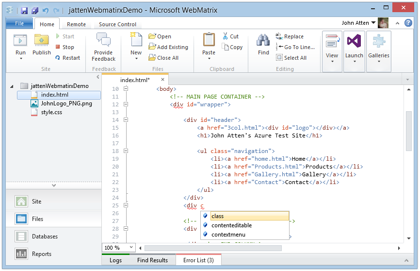 microsoft webmatrix update php