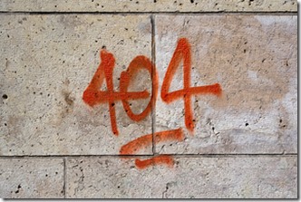 404 on wall-320