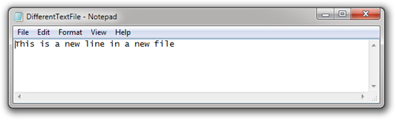 DifferentTextFile - Notepad