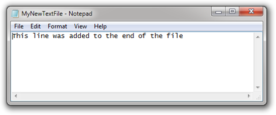 Open-Text-File-After-Append-Line