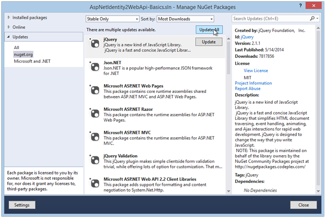 update-nuget-packages